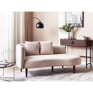 Beliani Chaise longue en Velours Moderne CHAUMONT  