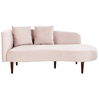 Beliani Chaiselongue aus Samtstoff Modern CHAUMONT  