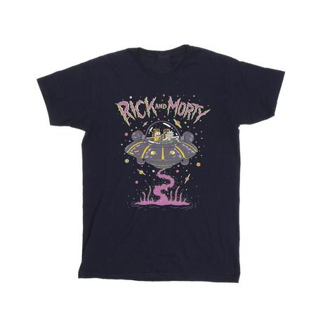 Rick And Morty Rick and Morty Spaceship Bedrucktes T-Shirt  