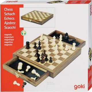 goki  Magnetisches Schachspiel mit Schubladen 