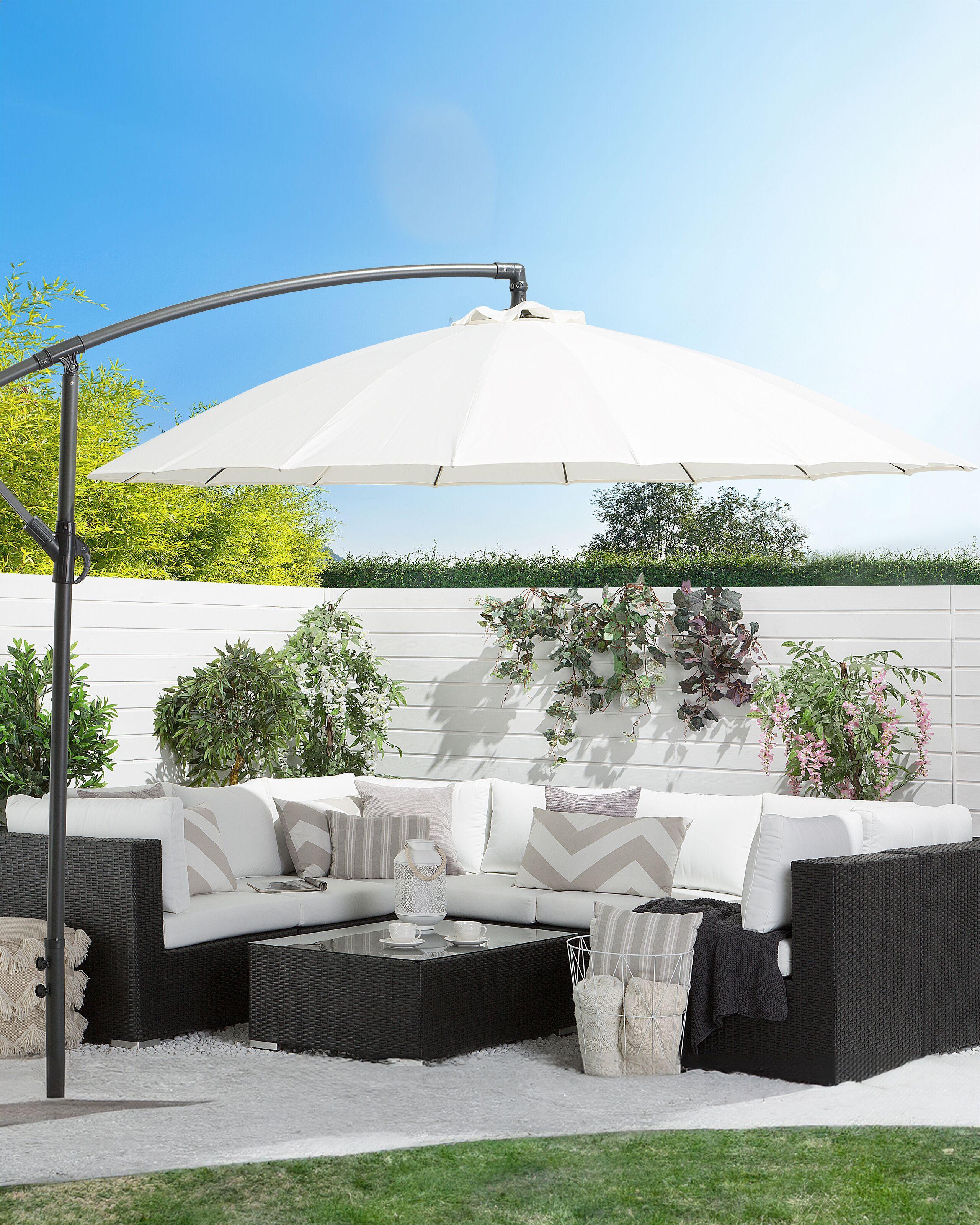 Beliani Ombrellone a sbalzo en Tessuto CALABRIA II  