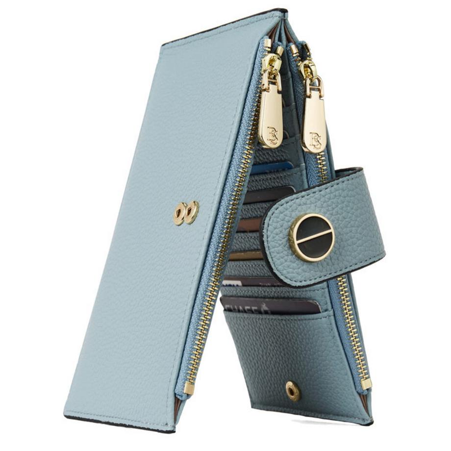 Only-bags.store Portafoglio Slim Blocco RFID con 16 Scomparti per Carte  