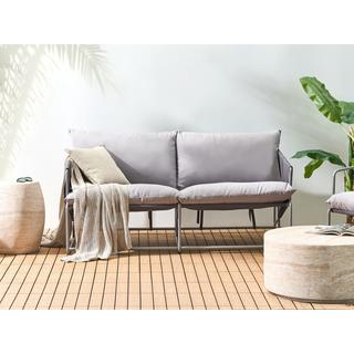 Beliani Set lounge pour jardin en Acier Industriel PONTE  