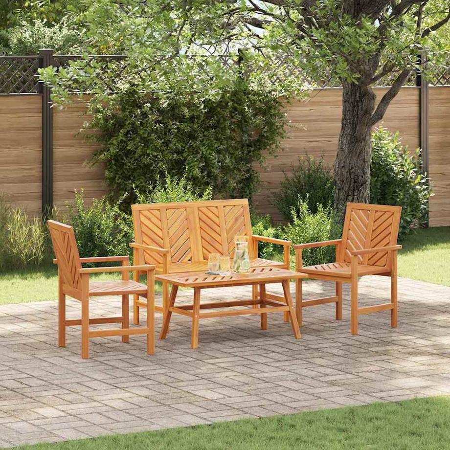 VidaXL Arredamento da Giardino Legno massello di acacia  