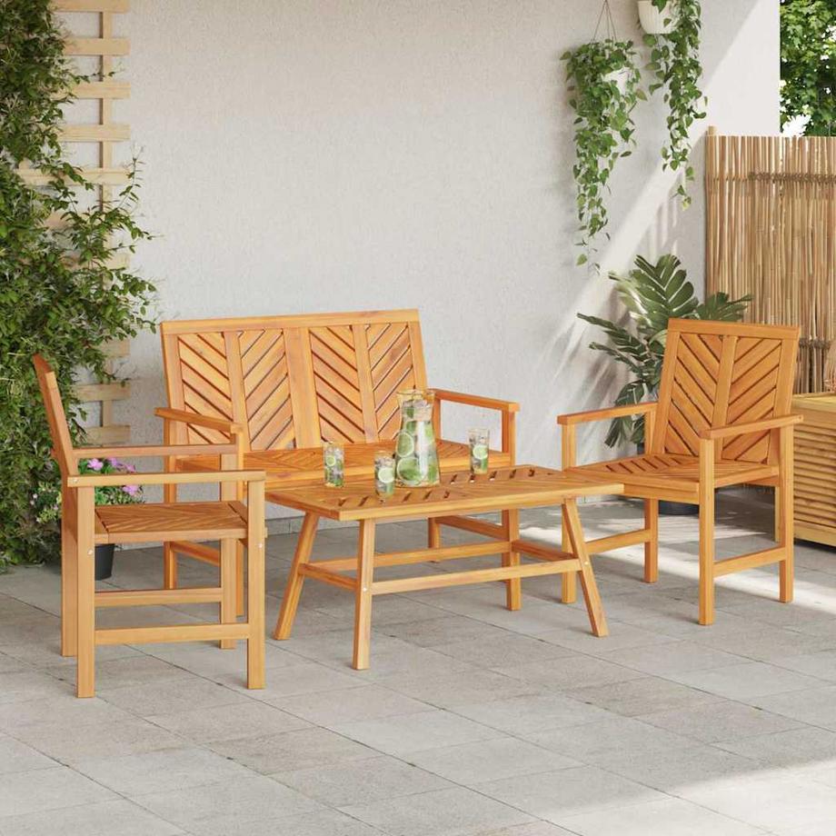 VidaXL Arredamento da Giardino Legno massello di acacia  