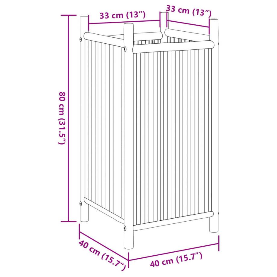 VidaXL Jardinière bambou  