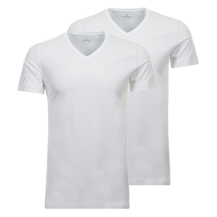 T-Shirt  2er Pack Bequem sitzend-Body Fit V-Neck T-Shirt 2P