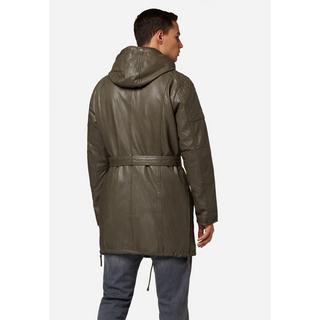 RICANO  Cappotto in pelle per uomo Sheena, stile parka moderno 