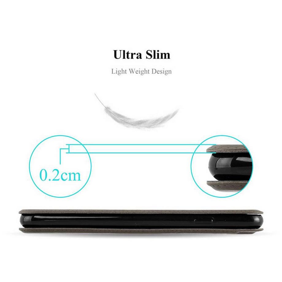 Cadorabo  Hülle für Sony Xperia Z5 PREMIUM Magnetverschluss, 2 Sichtfenstern 