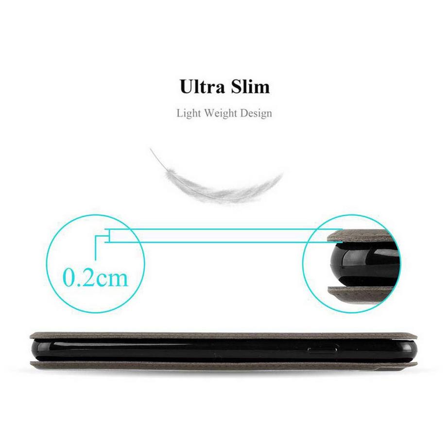 Cadorabo  Hülle für Sony Xperia Z5 PREMIUM Magnetverschluss, 2 Sichtfenstern 