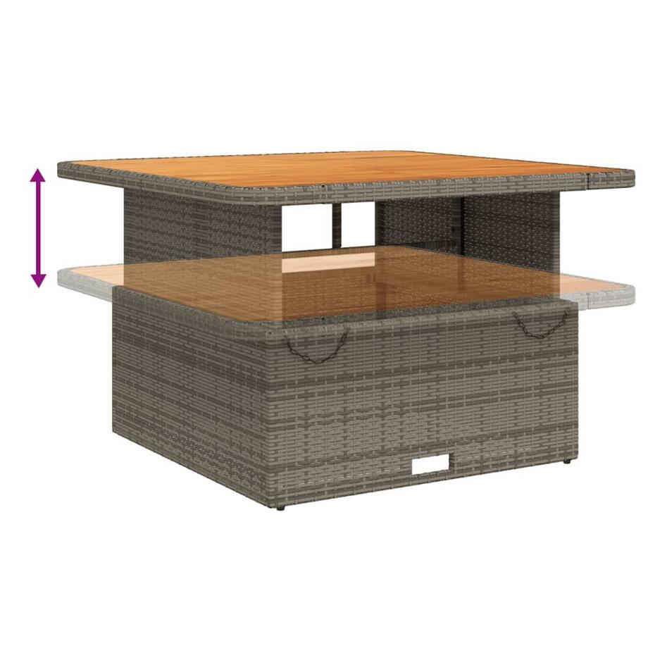 VidaXL set da pranzo da giardino Polirattan  