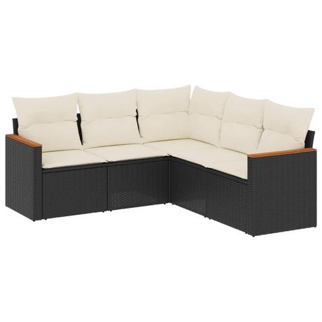 VidaXL set divano da giardino Polirattan  