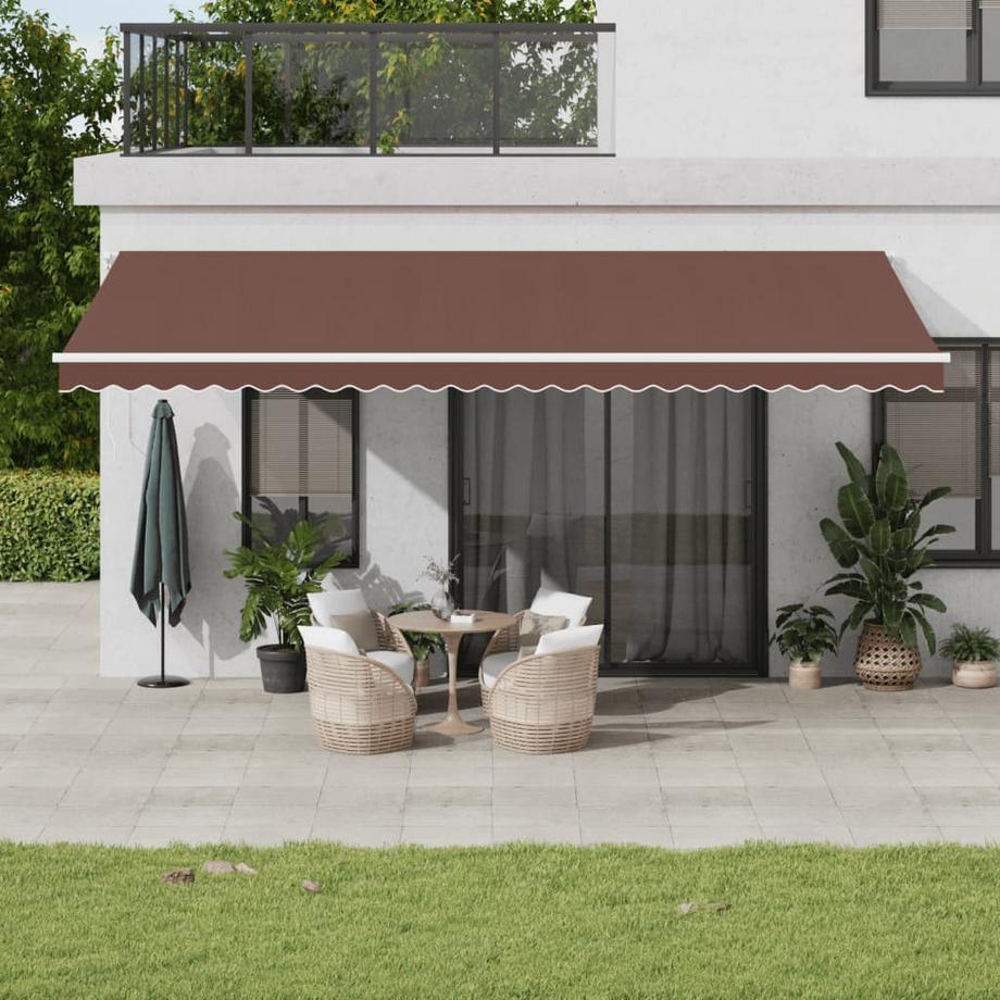 VidaXL Auvent rétractable aluminium  