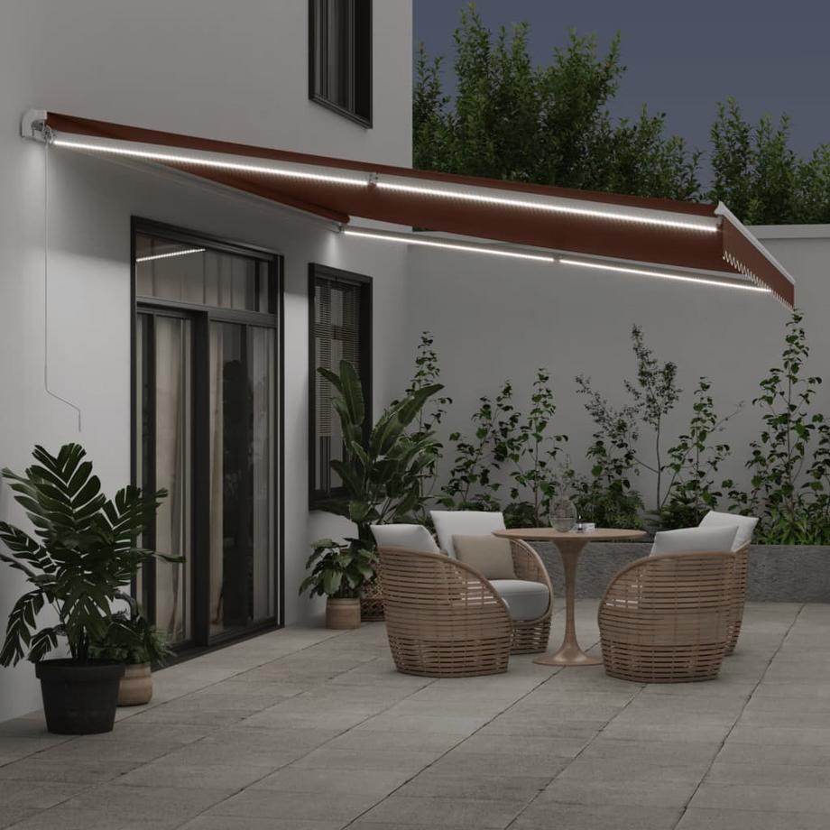 VidaXL Auvent rétractable aluminium  