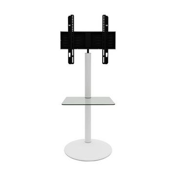 TV Standfuß mit Zwischenboden | Rack Fernseh Ständer | Maße ca. H. 100 x B. 55 x T. 45 cm - Cirla