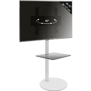 VCM TV Standfuß mit Zwischenboden | Rack Fernseh Ständer | Maße ca. H. 100 x B. 55 x T. 45 cm - Cirla  