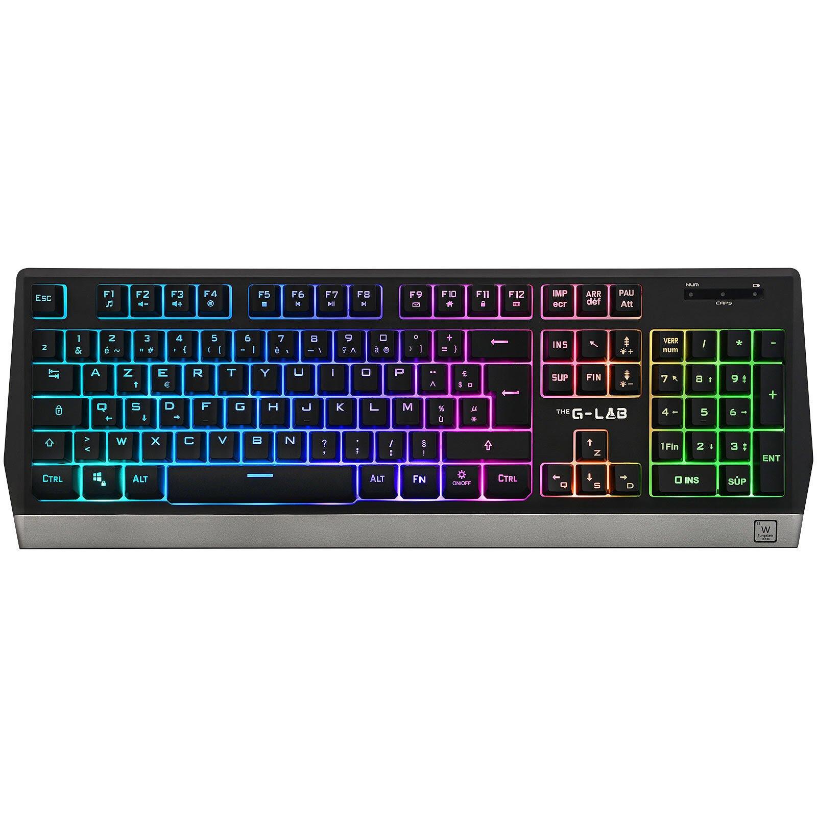 The G-Lab  Clavier et souris sans fil  Combo Tungsten - RGB 