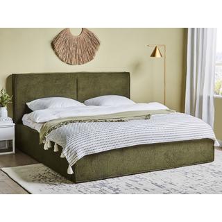 Beliani Bett mit Lattenrost aus Bouclé Modern MOISSAC  