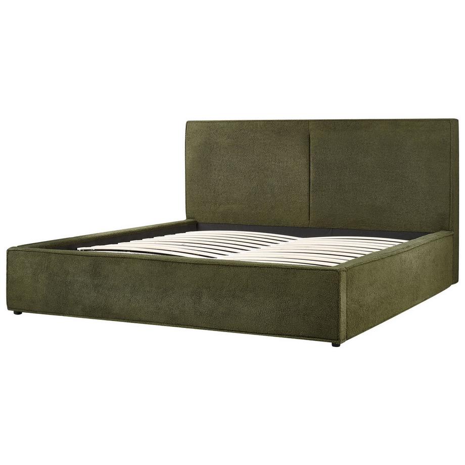 Beliani Lit ottoman en Bouclé Moderne MOISSAC  