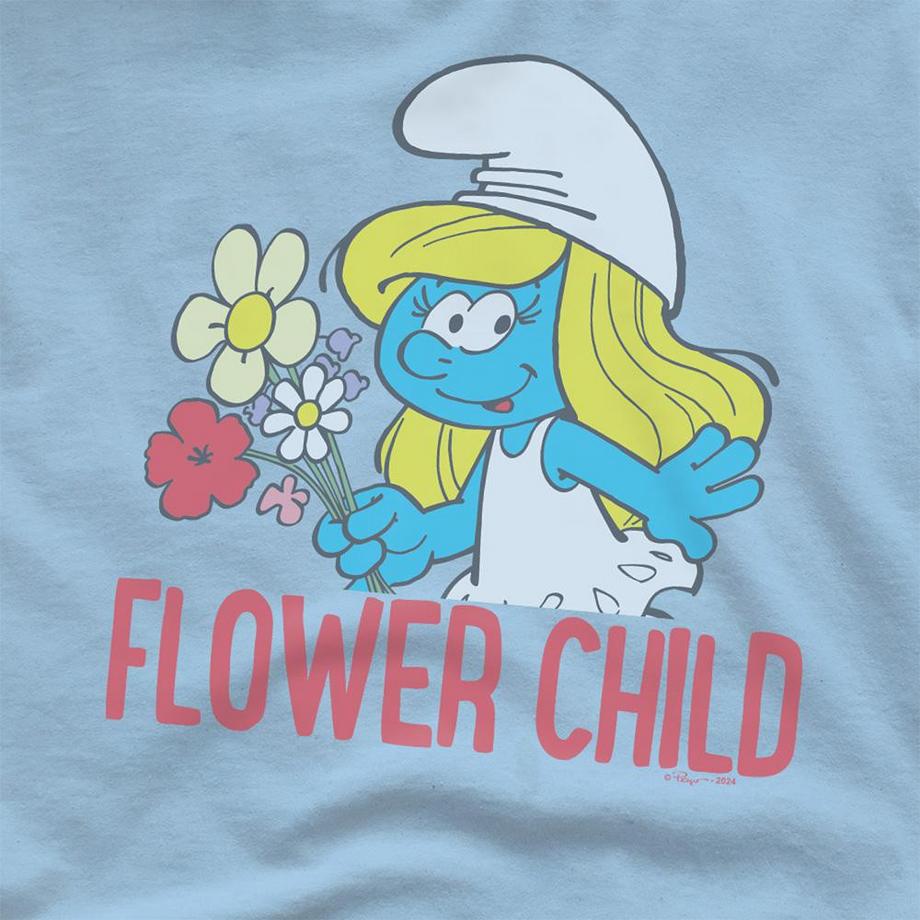 Puffi T-Shirt Grafico Flower Child Puffetta  