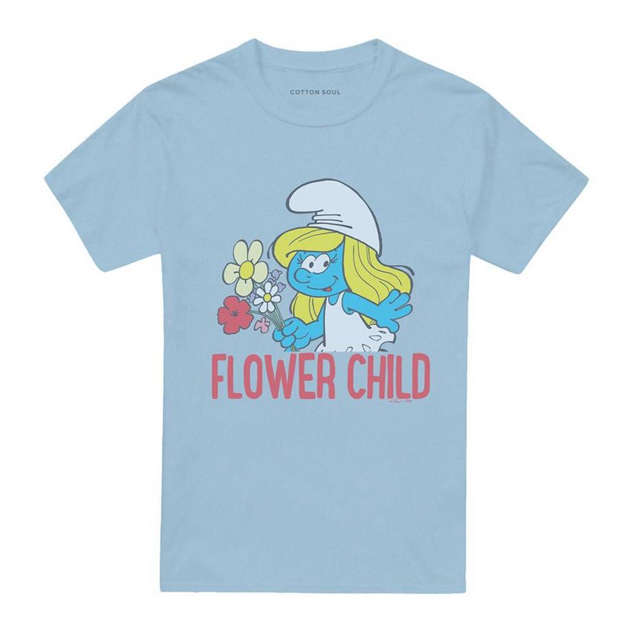 Child Maglietta Puffetta (smurfette) Fiore