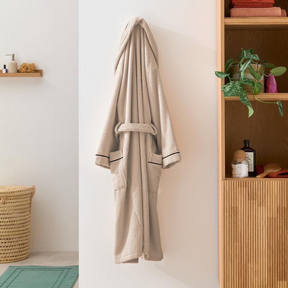 La Redoute Intérieurs Accappatoio adulto Collo a Scialle Cotone Pettinato 400 g/m2 Bademantel für Erwachsene mit Schalkragen aus gekämmter Baumwolle 400 g/m2 