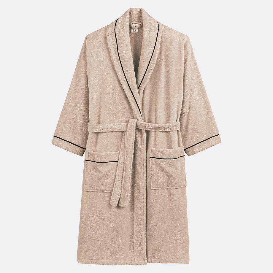 La Redoute Intérieurs Accappatoio adulto Collo a Scialle Cotone Pettinato 400 g/m2 Bademantel für Erwachsene mit Schalkragen aus gekämmter Baumwolle 400 g/m2 