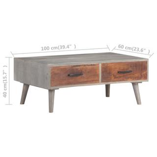 VidaXL Table basse bois  