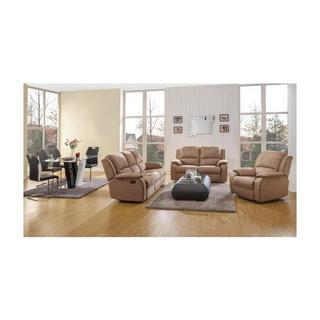 Vente-unique Couchgarnitur Relax Microfaser 3+2 HERNANI  