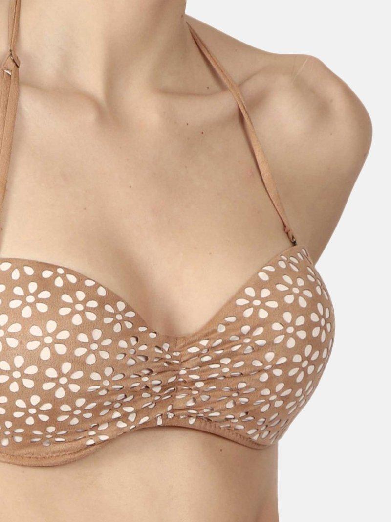 Admas  Ensemble 2 pièces bikini bandeau push-up Sand Desert 