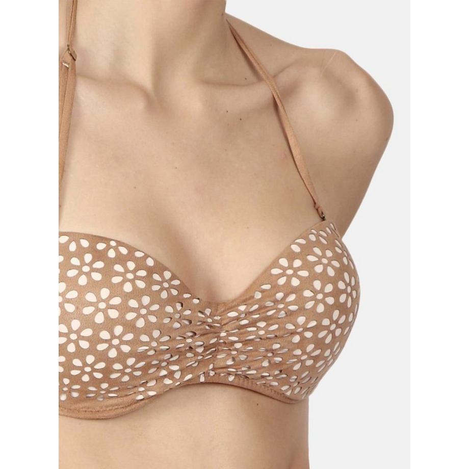 Admas Bikini Bandeau Push-Up Set Sand Desert  