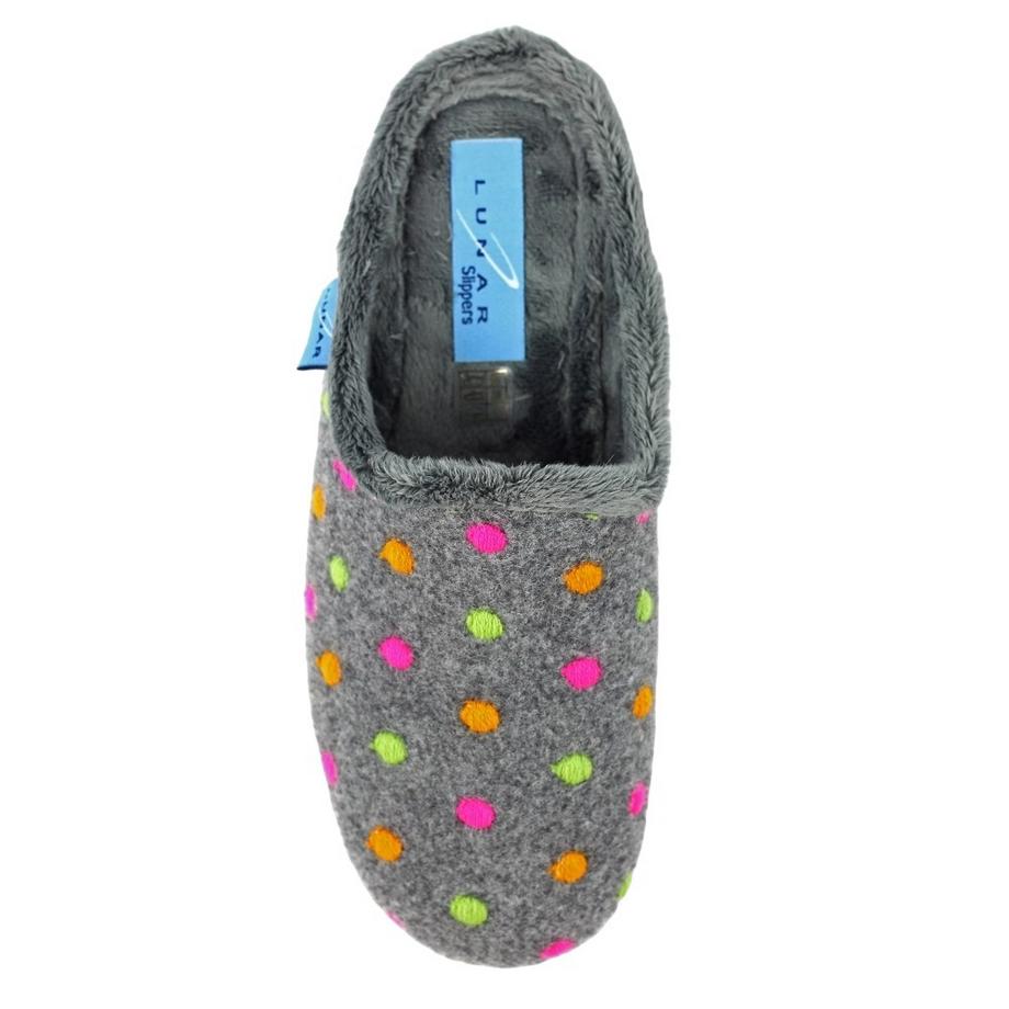 Lunar Peanut Pantofole a Pois  