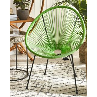 Beliani Gartenstuhl aus PE Rattan Modern ACAPULCO II  