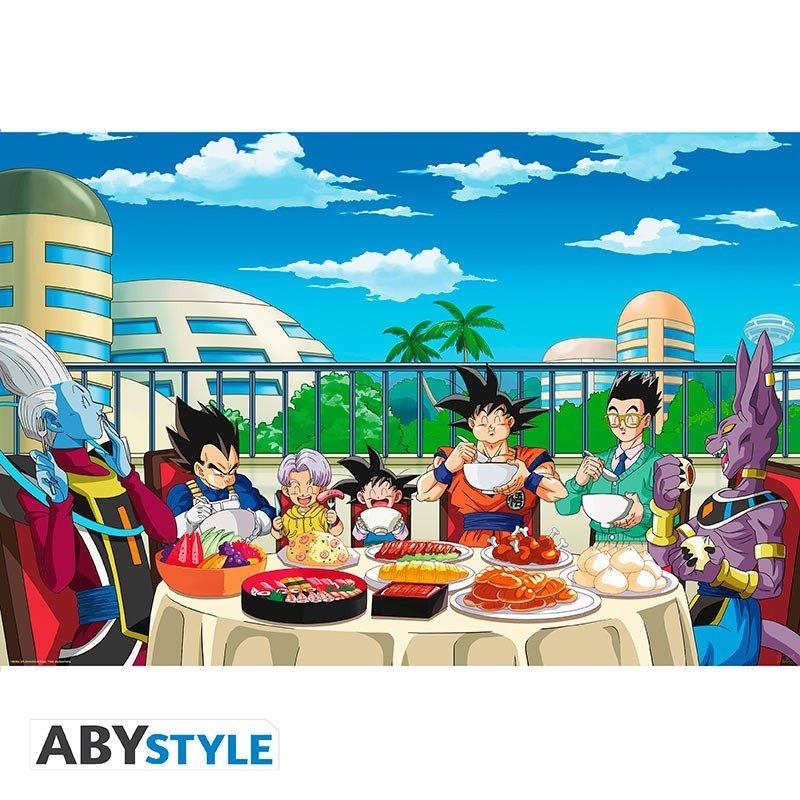 Abystyle Poster - Gerollt und mit Folie versehen - Dragon Ball - Festmahl  