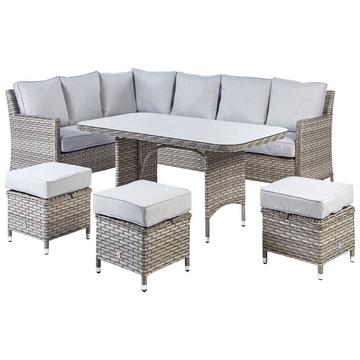 Set lounge pour jardin en Polyrotin Traditionnel LACONA