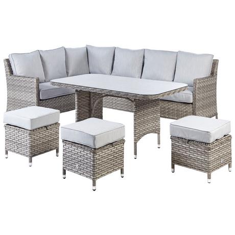 Beliani Lounge Set aus PE Rattan Klassisch LACONA  