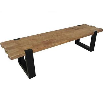 Table basse Factory finition antique 130x60x46