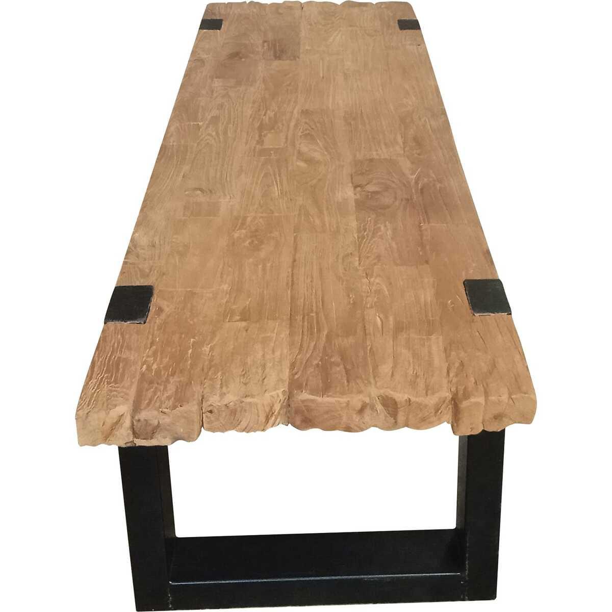 mutoni Table basse Factory finition antique 130x60x46  