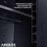 Arebos Aktenschrank Büroschrank Lagerschrank Materialschrank Stahlschrank | Höhenverstellbarer Einlegeboden  