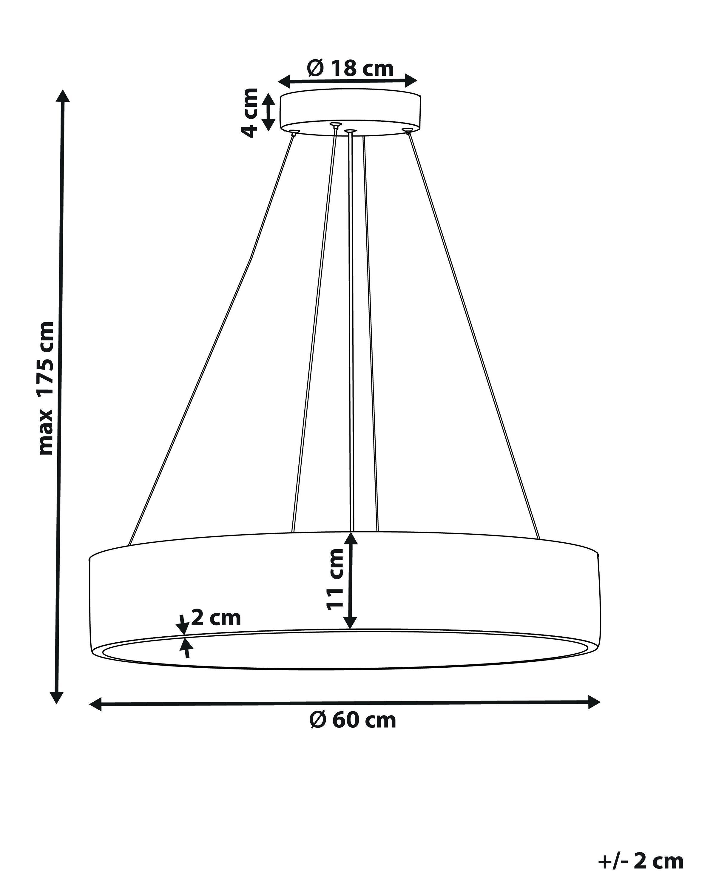 Beliani Lampadario en Acciaio Moderno BALILI  