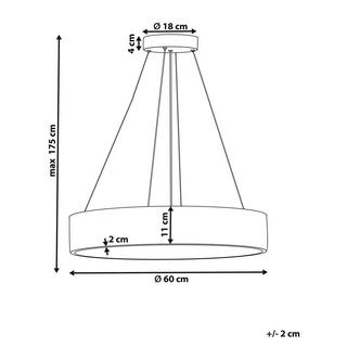 Beliani Lampadario en Acciaio Moderno BALILI  