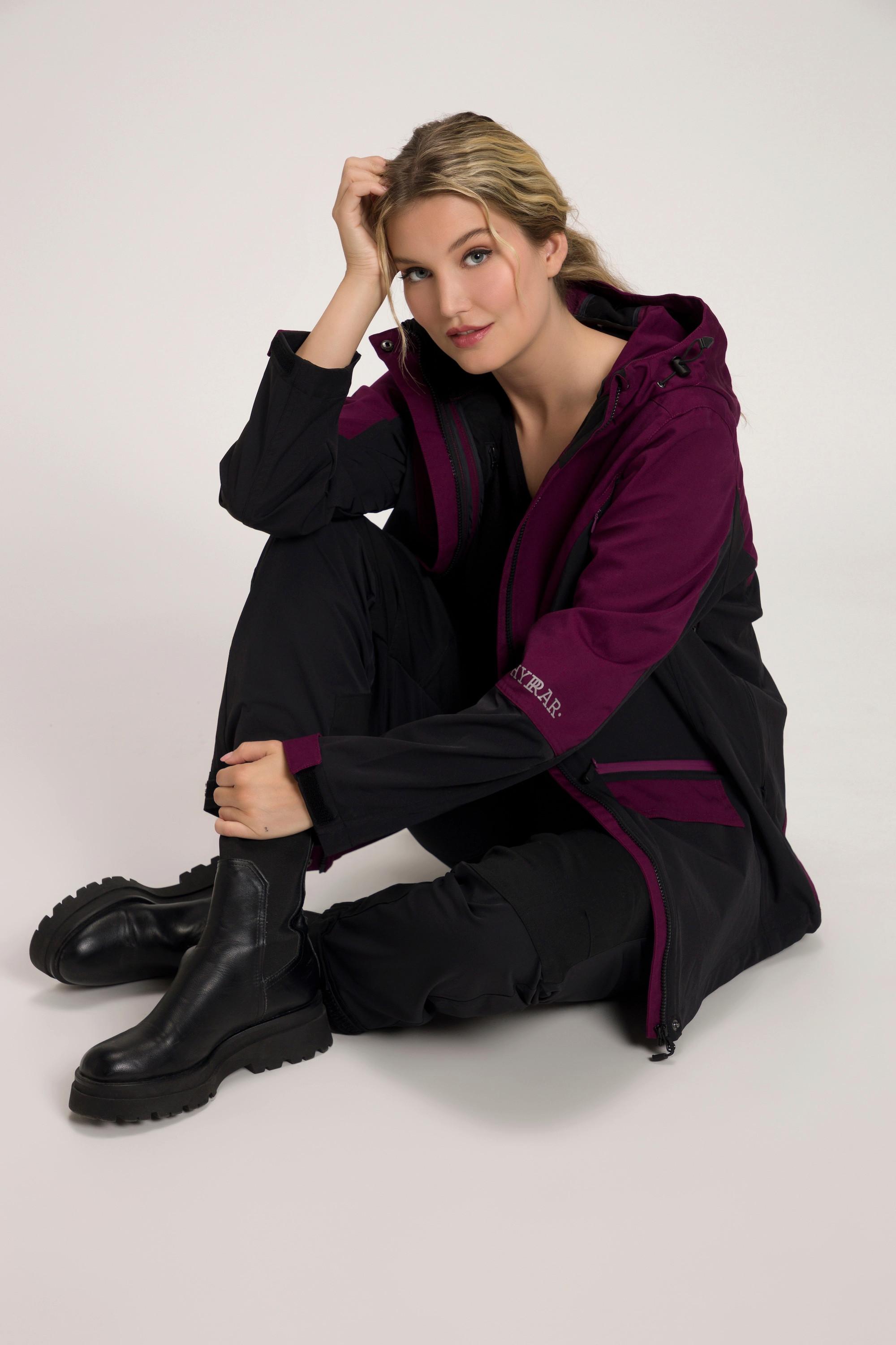 Ulla Popken  HYPRAR Funktionsjacke, Bionic Finish, Reflektordruck 