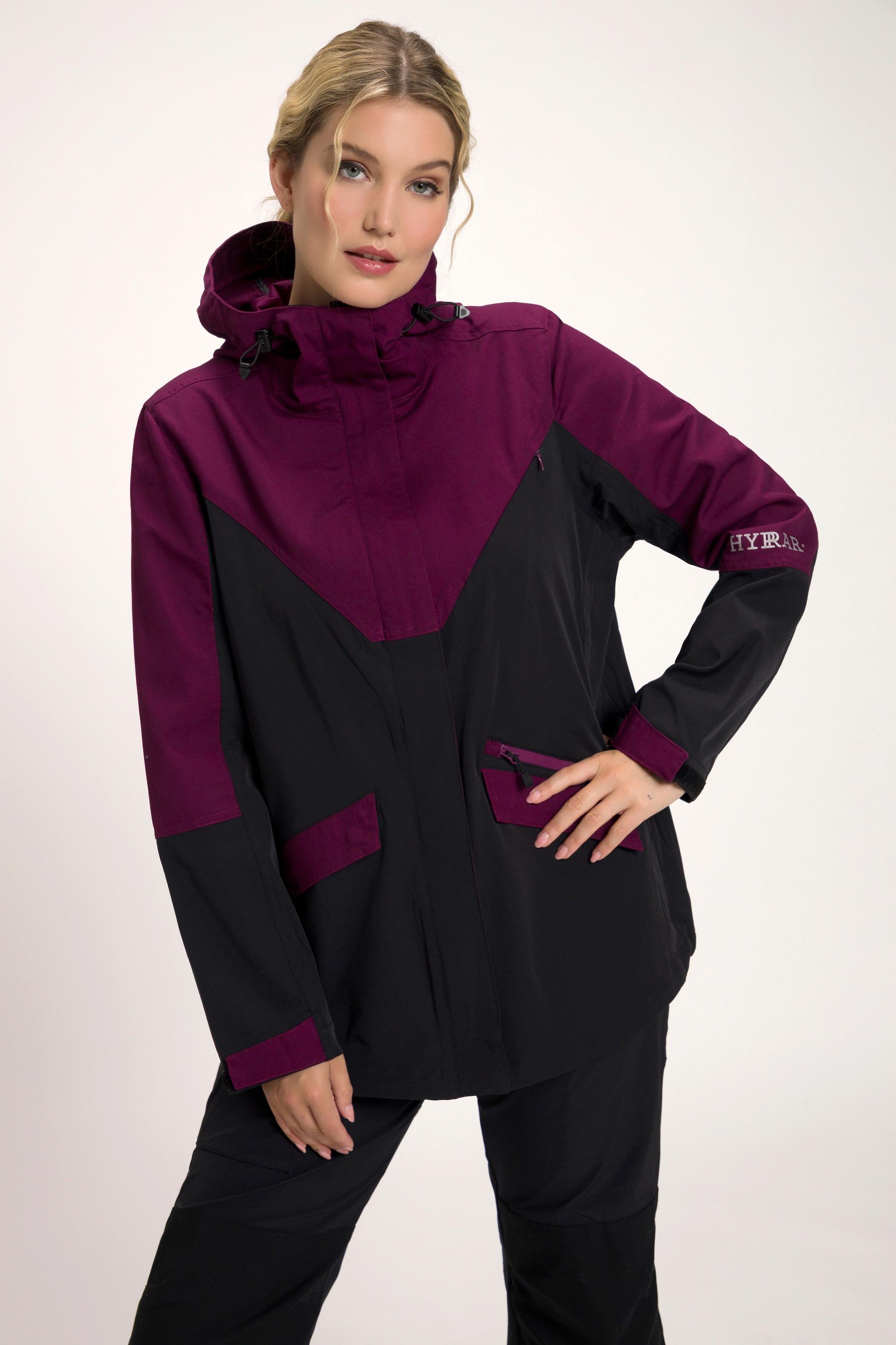 Ulla Popken  HYPRAR Funktionsjacke, Bionic Finish, Reflektordruck 