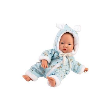 Babypuppe mit Overall (32cm)