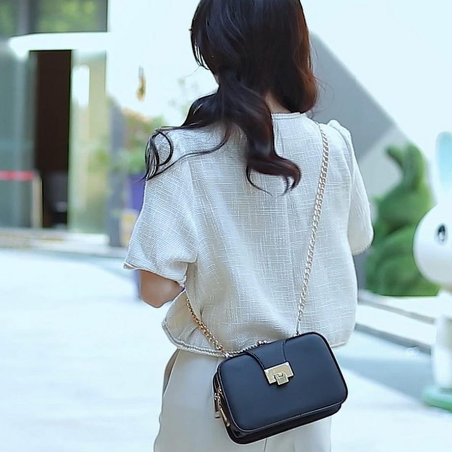 Only-bags.store Petit Sac à Bandoulière avec Chaîne  