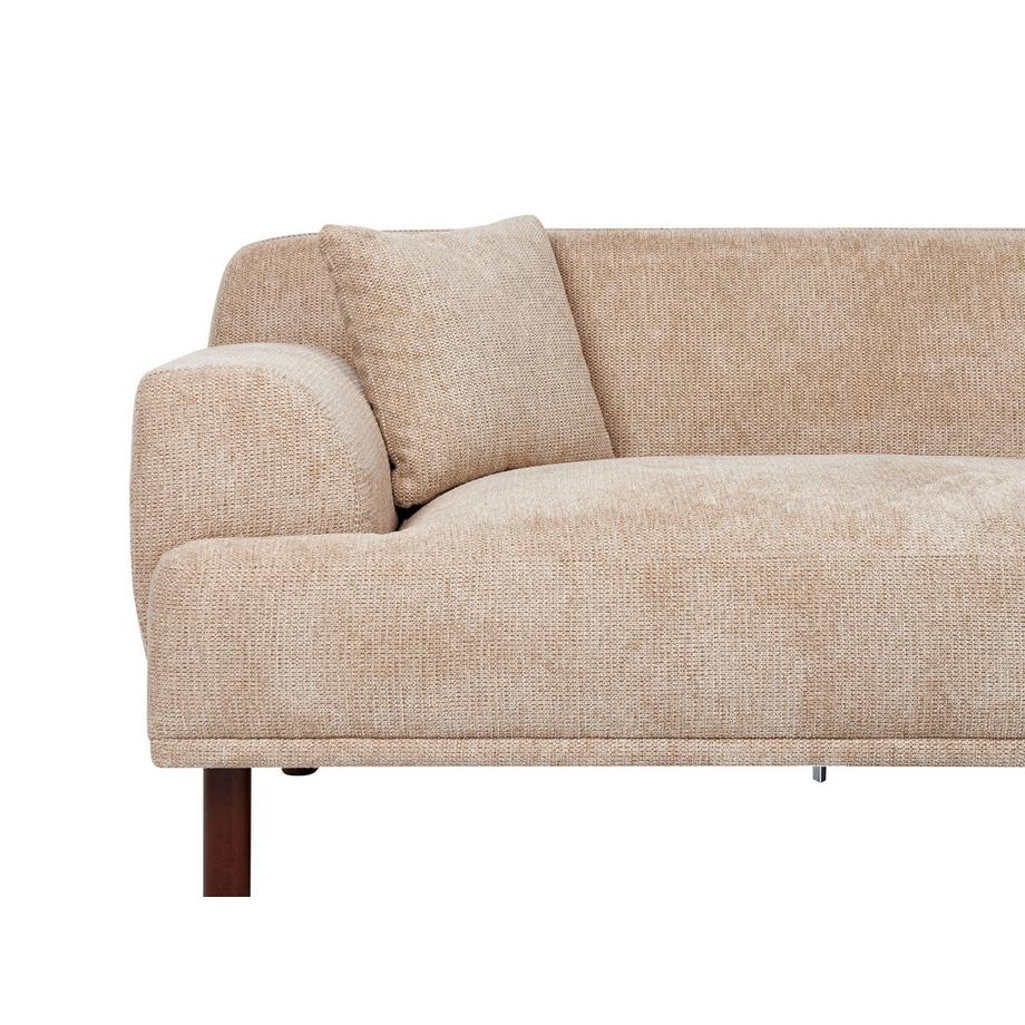 Beliani Canapé d'angle gauche en Tissu Moderne HOLT  