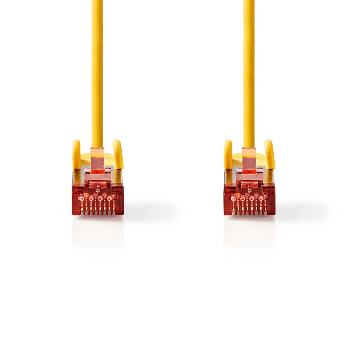 Nedis  Cavo di rete CAT6 | RJ45 maschio | RJ45 maschio | S/FTP | 1,50 m | Rotondo | LSZH | Giallo | Etichetta 