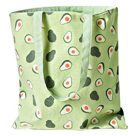 Only-bags.store Wendetragetasche mit Avocado-Print aus Canvas  