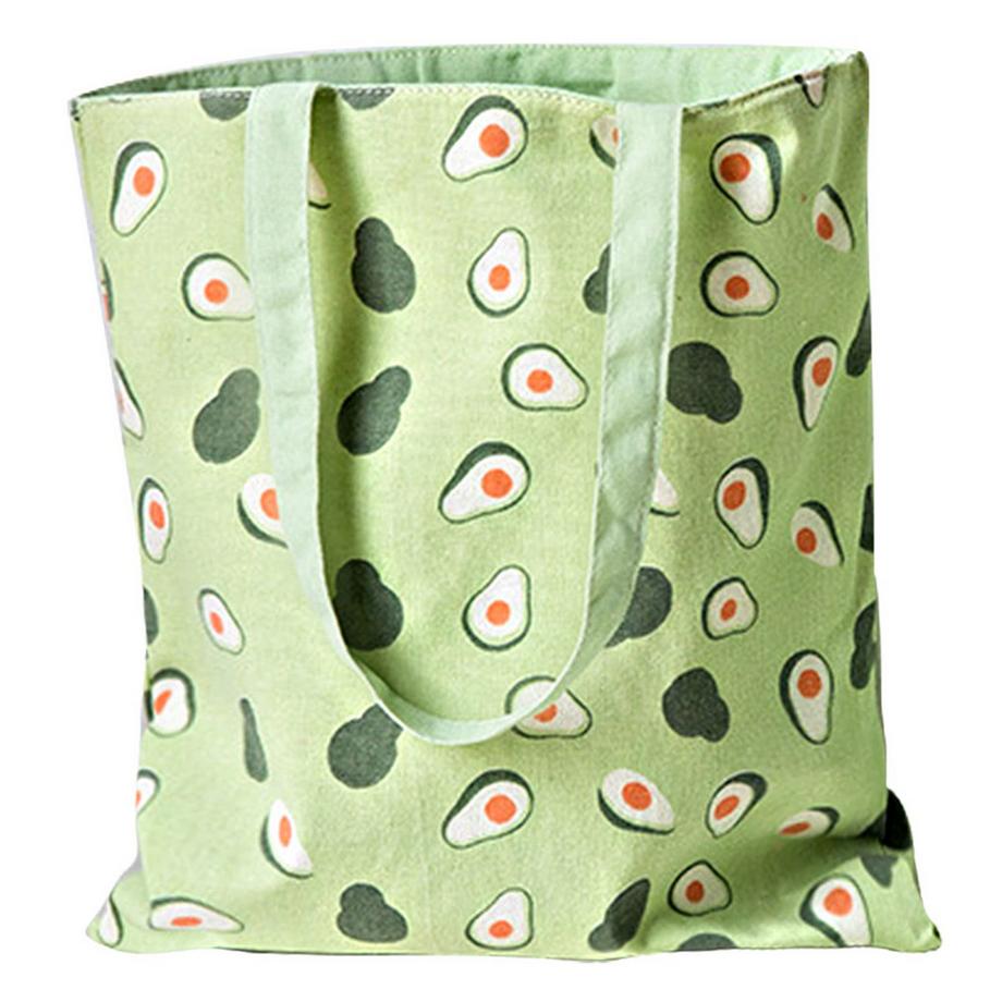 Only-bags.store Wendetragetasche mit Avocado-Print aus Canvas  