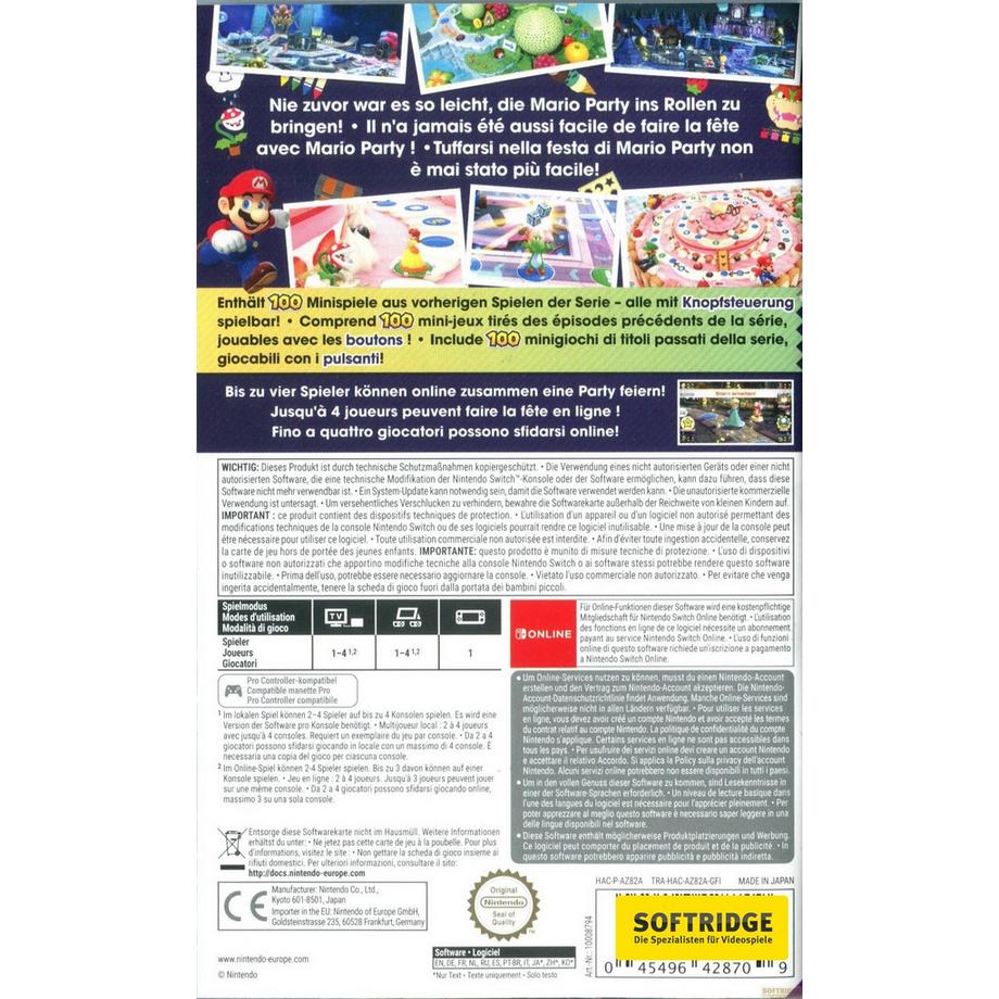 Nintendo  Switch Mario Party Superstars 